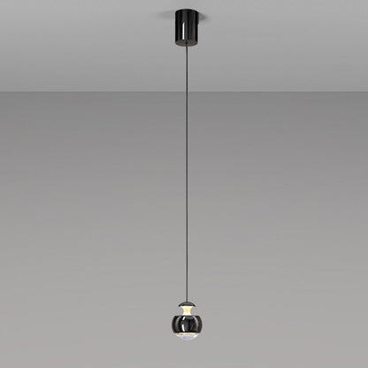 Modern Minimalist Liftable Orb Acrylic Iron LED Pendant Light For Living Room