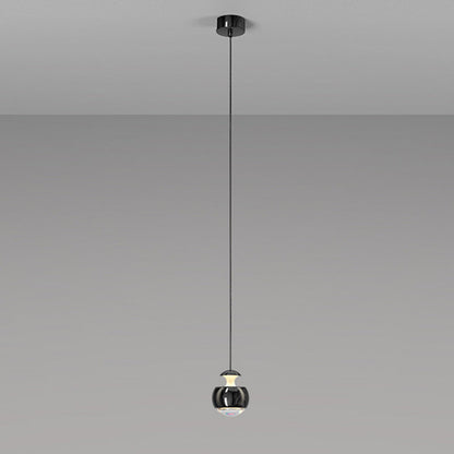 Modern Minimalist Liftable Orb Acrylic Iron LED Pendant Light For Living Room