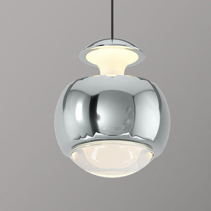 Modern Minimalist Liftable Orb Acrylic Iron LED Pendant Light For Living Room