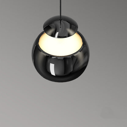 Modern Minimalist Liftable Orb Acrylic Iron LED Pendant Light For Living Room
