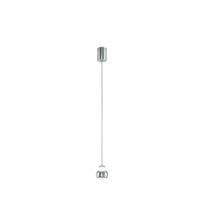 Modern Minimalist Liftable Orb Acrylic Iron LED Pendant Light For Living Room