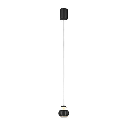 Modern Minimalist Liftable Orb Acrylic Iron LED Pendant Light For Living Room