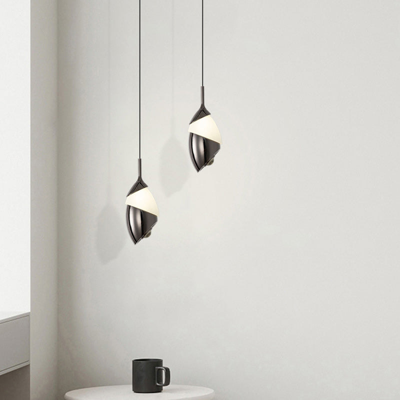 Modern Minimalist Liftable Lily Round Acrylic Aluminum LED Pendant Light For Living Room