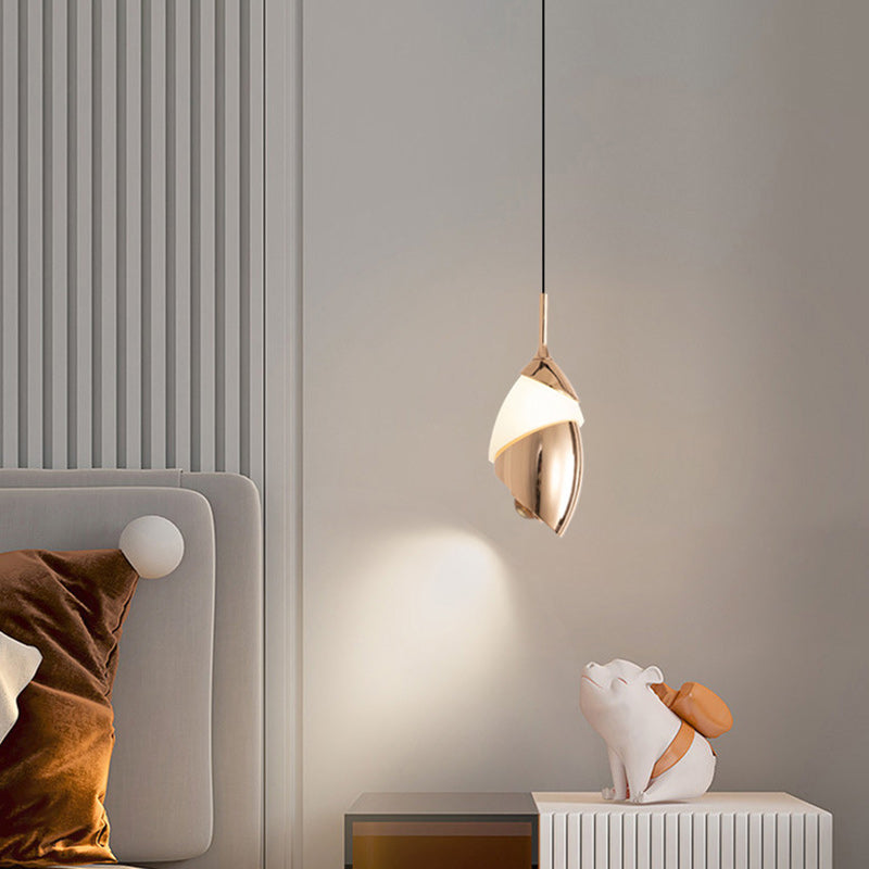 Modern Minimalist Liftable Lily Round Acrylic Aluminum LED Pendant Light For Living Room