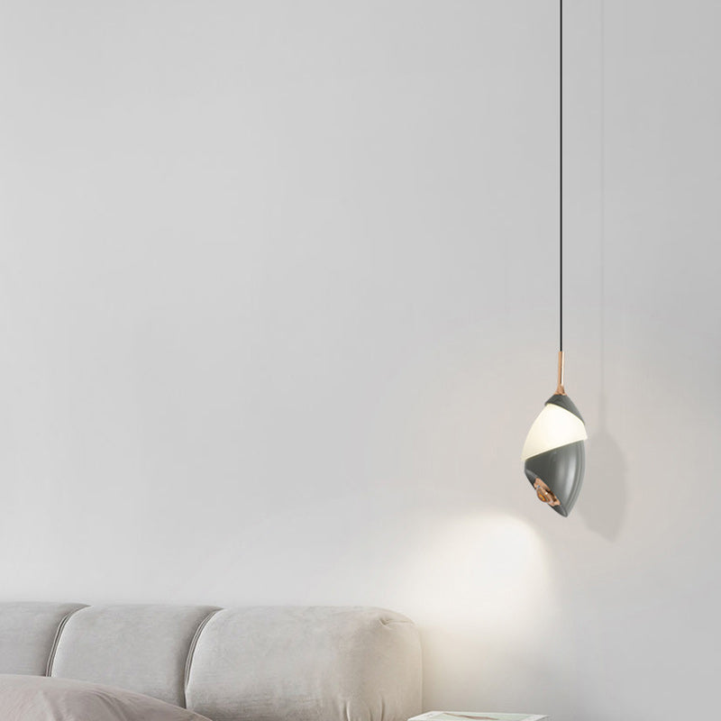 Modern Minimalist Liftable Lily Round Acrylic Aluminum LED Pendant Light For Living Room