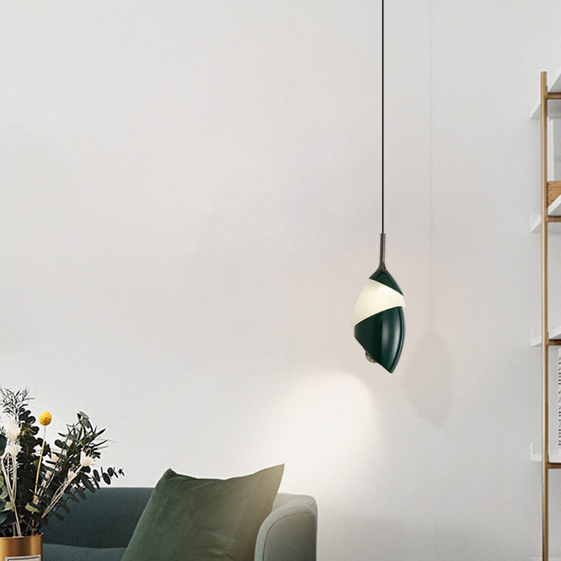 Modern Minimalist Liftable Lily Round Acrylic Aluminum LED Pendant Light For Living Room