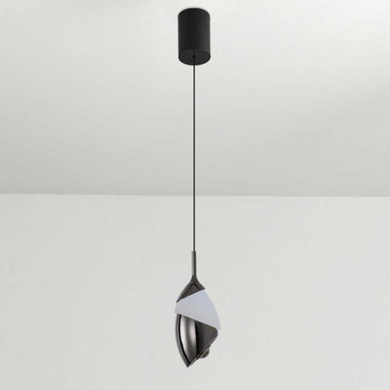 Modern Minimalist Liftable Lily Round Acrylic Aluminum LED Pendant Light For Living Room