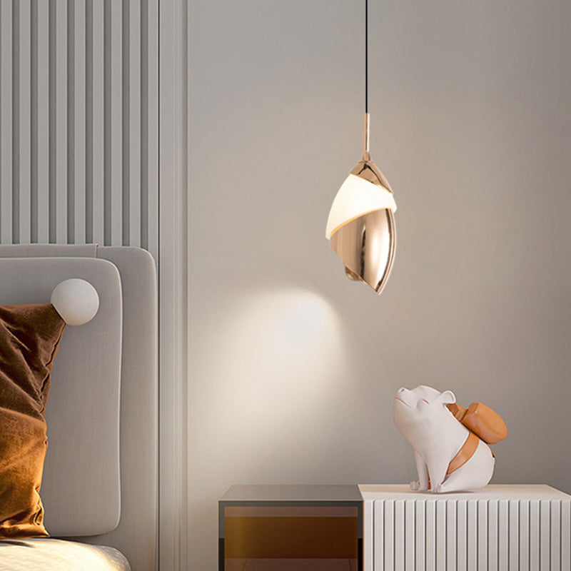 Modern Minimalist Liftable Lily Round Acrylic Aluminum LED Pendant Light For Living Room
