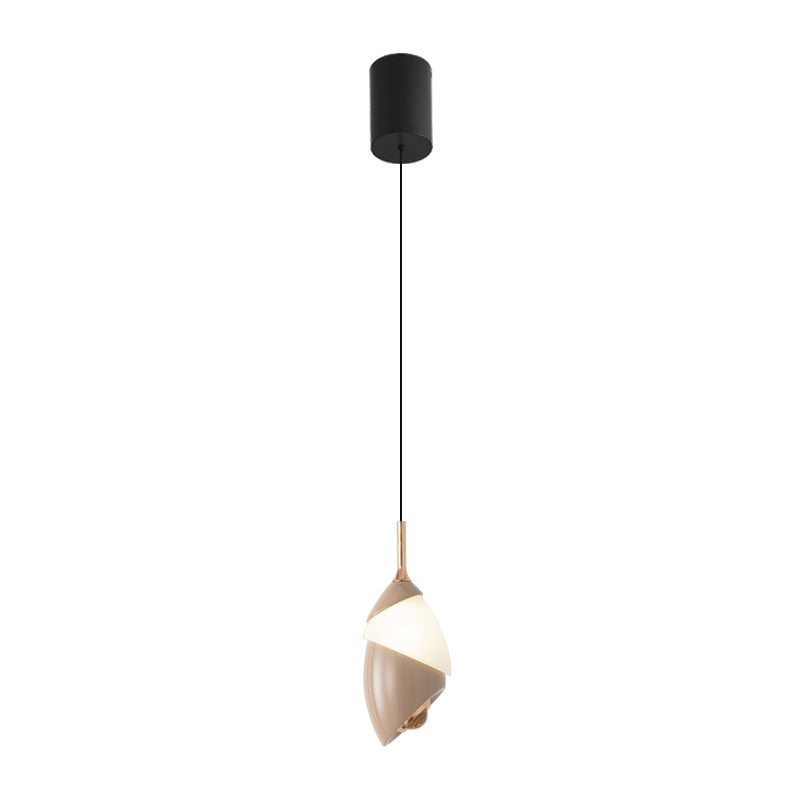 Modern Minimalist Liftable Lily Round Acrylic Aluminum LED Pendant Light For Living Room