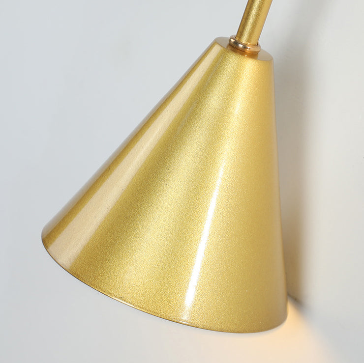 Modern Luxury Cone Ball Round Acrylic Iron LED Wall Sconce Lamp For Living Room