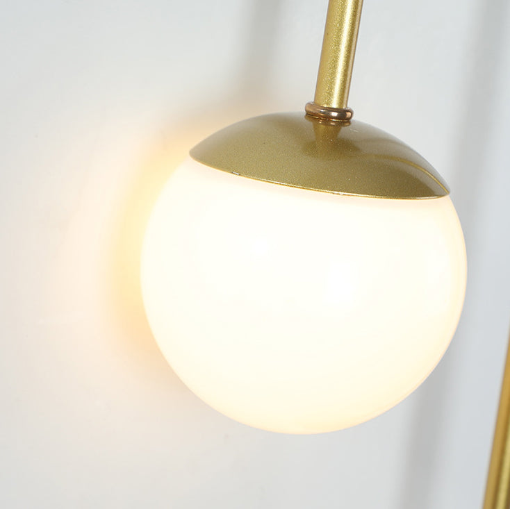 Modern Luxury Cone Ball Round Acrylic Iron LED Wall Sconce Lamp For Living Room