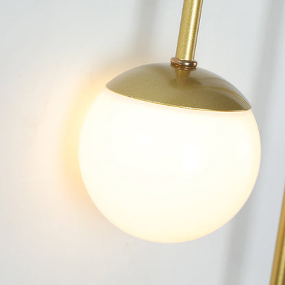 Modern Luxury Cone Ball Round Acrylic Iron LED Wall Sconce Lamp For Living Room