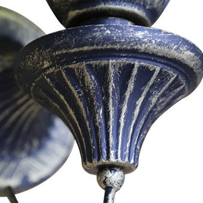 Traditional Vintage Round Ball Cylinder Glass Iron 1-Light Wall Sconce Lamp For Living Room