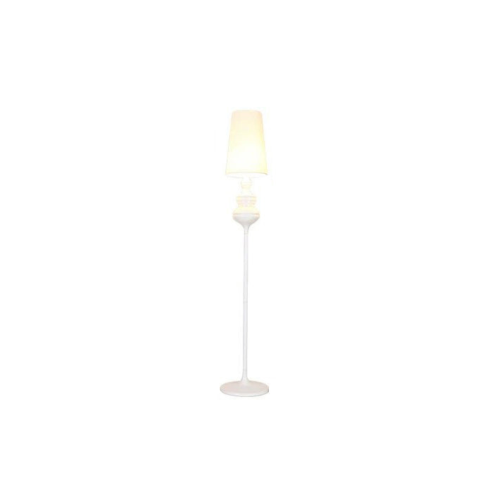Contemporary Scandinavian Round Gourd Fabric PVC Iron 1-Light Standing Floor Lamp For Bedroom