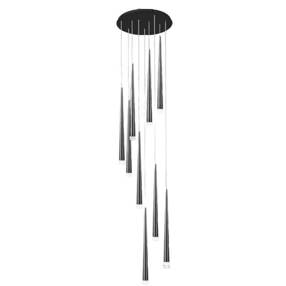 Modern Minimalist Round Branch Acrylic Iron LED Chandeliers For Living Room