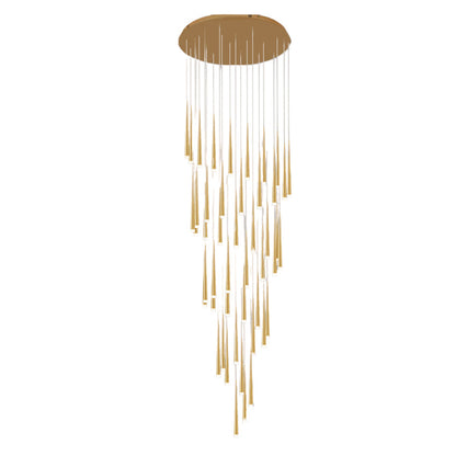 Modern Simplicity Branch Round Acrylic Iron LED Chandeliers For Living Room