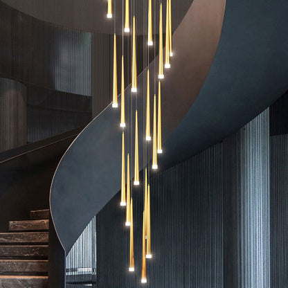Modern Simplicity Branch Round Acrylic Iron LED Chandeliers For Living Room