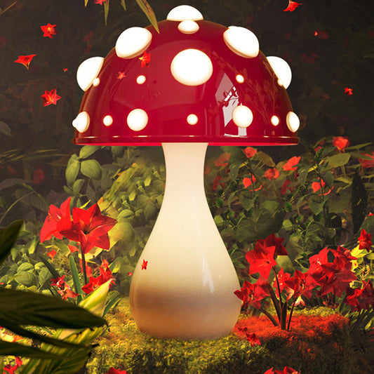Modern Minimalist Mushroom PC Iron 1-Light Table Lamp For Living Room