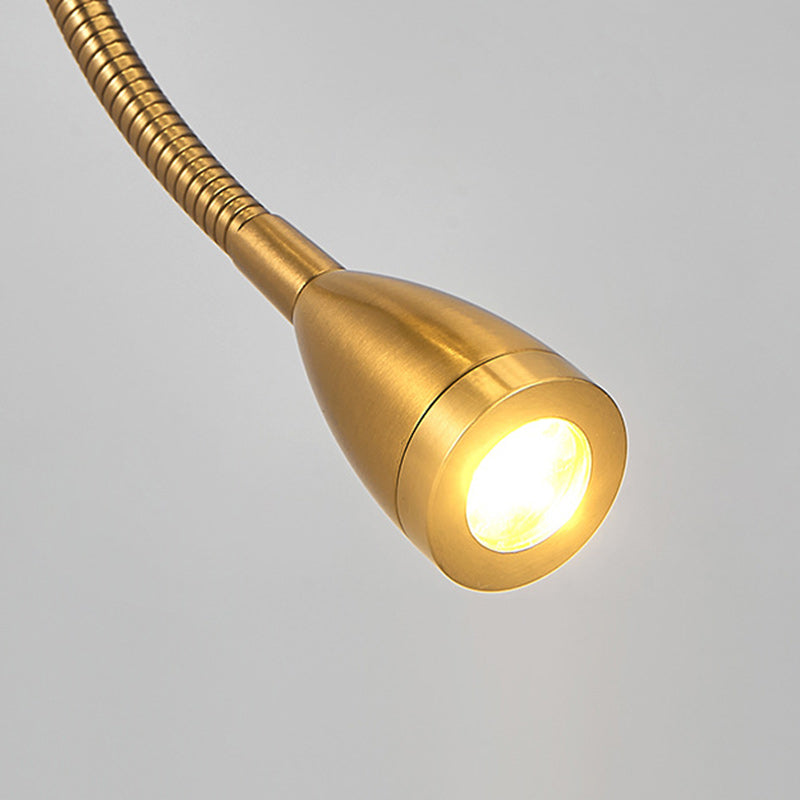 Modern Minimalist Round Column Fabric Iron 1-Light Wall Sconce Lamp For Living Room