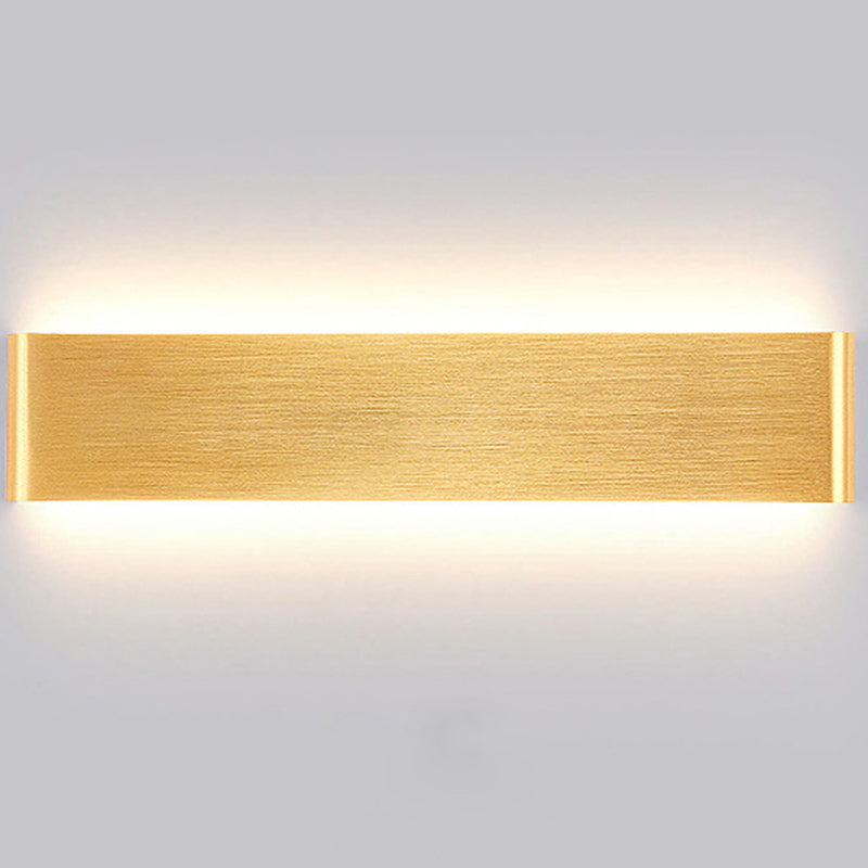 مصباح حائط LED مستطيل الشكل مصنوع من الأكريليك والألومنيوم بتصميم عصري بسيط لغرفة المعيشة 