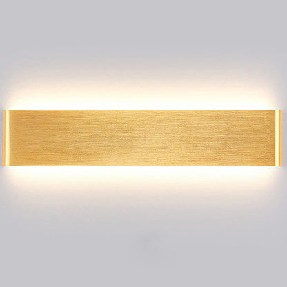 مصباح حائط LED مستطيل الشكل مصنوع من الأكريليك والألومنيوم بتصميم عصري بسيط لغرفة المعيشة 