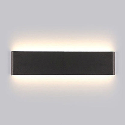 مصباح حائط LED مستطيل الشكل مصنوع من الأكريليك والألومنيوم بتصميم عصري بسيط لغرفة المعيشة 