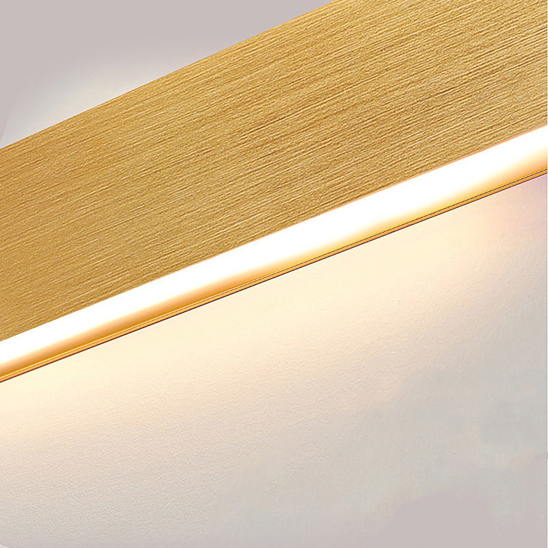 مصباح حائط LED مستطيل الشكل مصنوع من الأكريليك والألومنيوم بتصميم عصري بسيط لغرفة المعيشة 