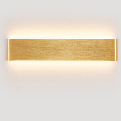 مصباح حائط LED مستطيل الشكل مصنوع من الأكريليك والألومنيوم بتصميم عصري بسيط لغرفة المعيشة 