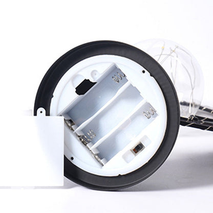 Modern Art Deco Moon Shape Pattern Glass Iron LED Table Lamp For Bedroom