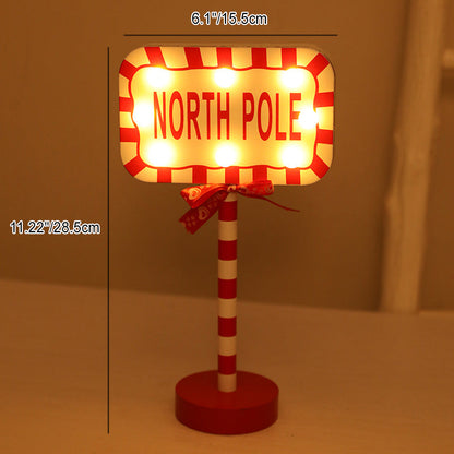 Modern Art Deco Round Octagon Rectangle Crown Christmas Hat House Metal Wood LED Table Lamp For Bedroom
