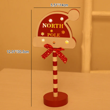 Modern Art Deco Round Octagon Rectangle Crown Christmas Hat House Metal Wood LED Table Lamp For Bedroom