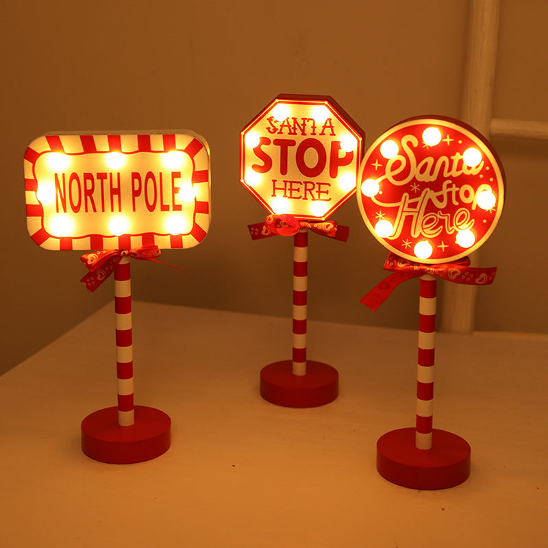 Modern Art Deco Round Octagon Rectangle Crown Christmas Hat House Metal Wood LED Table Lamp For Bedroom