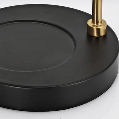 Modern Luxury Liftable Round Glass Stone Brass 1-Light Melting Wax Table Lamp For Living Room