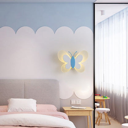 مصباح حائط LED مصنوع من الحديد الأكريليكي على شكل فراشة بتصميم آرت ديكو عصري لغرفة النوم 
