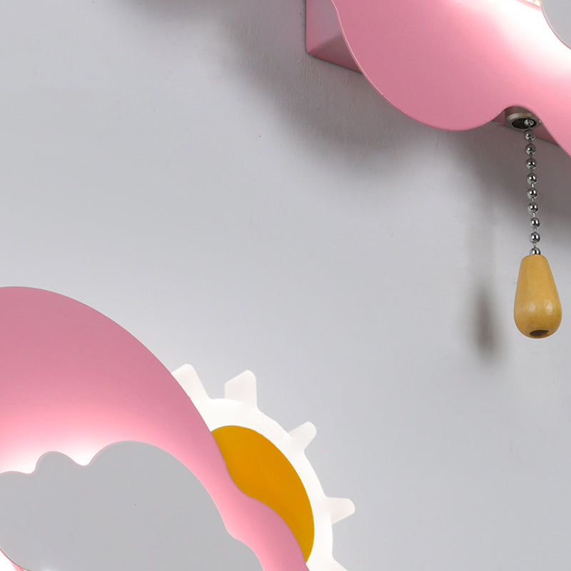 مصباح حائط LED من الحديد الأكريليكي بسحاب سحابي عصري لغرفة المعيشة 