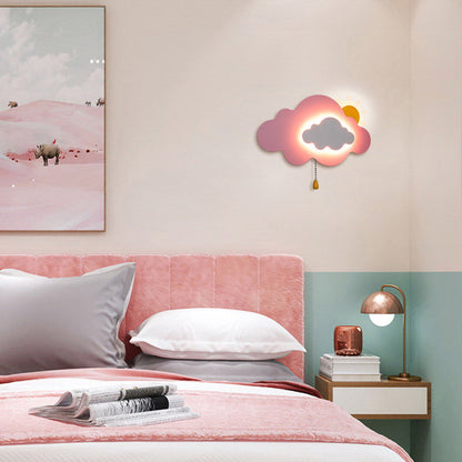 مصباح حائط LED من الحديد الأكريليكي بسحاب سحابي عصري لغرفة المعيشة 