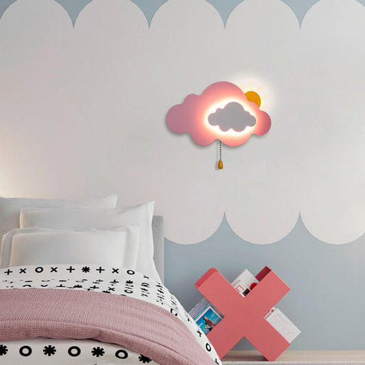 مصباح حائط LED من الحديد الأكريليكي بسحاب سحابي عصري لغرفة المعيشة 