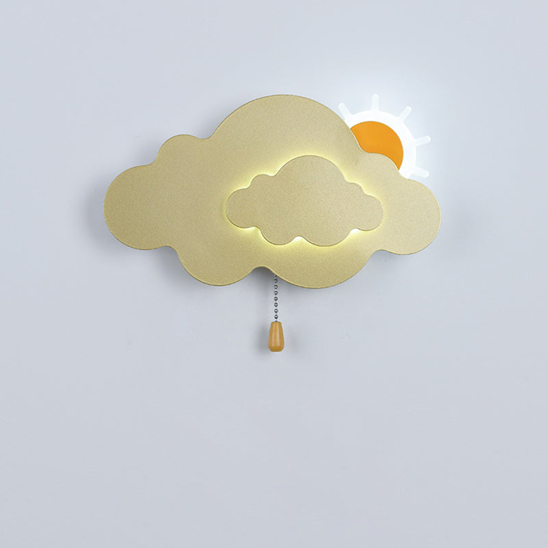 مصباح حائط LED من الحديد الأكريليكي بسحاب سحابي عصري لغرفة المعيشة 