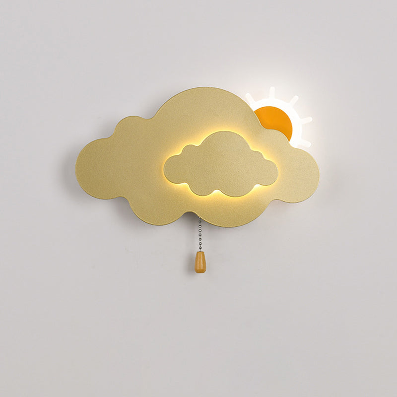 مصباح حائط LED من الحديد الأكريليكي بسحاب سحابي عصري لغرفة المعيشة 