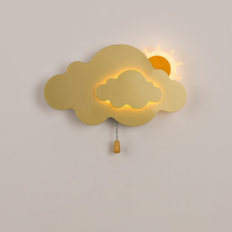 مصباح حائط LED من الحديد الأكريليكي بسحاب سحابي عصري لغرفة المعيشة 