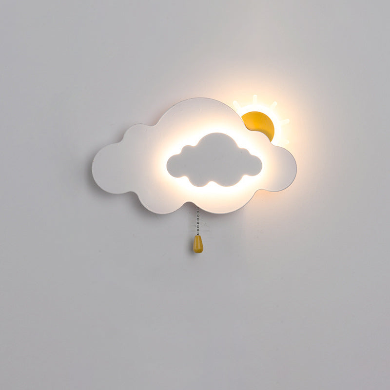 مصباح حائط LED من الحديد الأكريليكي بسحاب سحابي عصري لغرفة المعيشة 