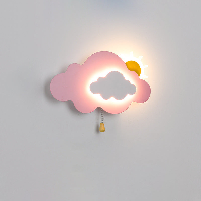 مصباح حائط LED من الحديد الأكريليكي بسحاب سحابي عصري لغرفة المعيشة 