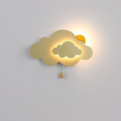 مصباح حائط LED من الحديد الأكريليكي بسحاب سحابي عصري لغرفة المعيشة 