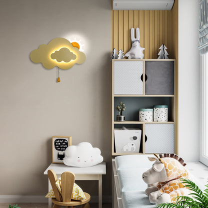 مصباح حائط LED من الحديد الأكريليكي بسحاب سحابي عصري لغرفة المعيشة 