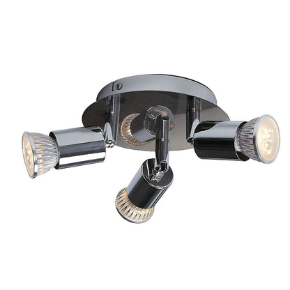 Modern Minimalist Branch Cylinder Round Iron 3-Light Semi-Flush Mount Ceiling Light For Living Room