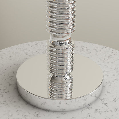 Modern Luxury Half Round Column Iron 1-Light Table Lamp For Living Room