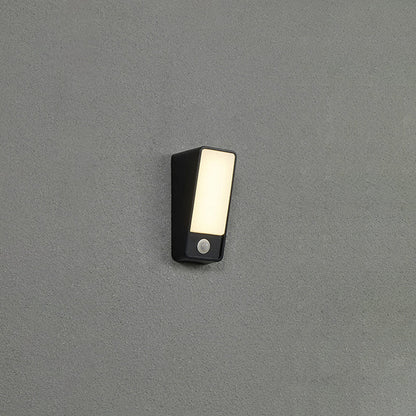 Modern Minimalist Tilted Rectangle Aluminum LED Wall Sconce Lamp For Garden