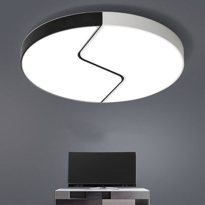 Modern Minimalist Round Square Triangle Acrylic Iron LED Flush Mount Ceiling Light For Bedroom