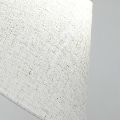 Traditional Vintage Crushed Cone Cylinder Fabric Solid Wood 1-Light Table Lamp For Bedroom