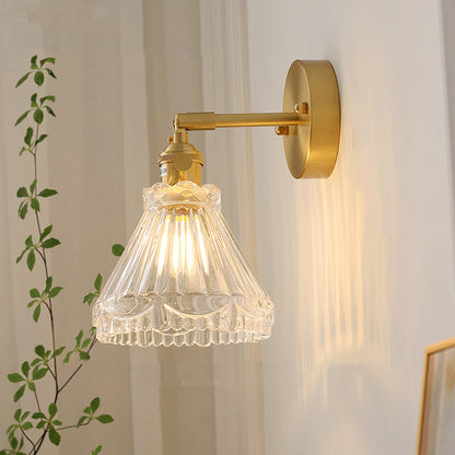 現代的なスカンジナビアの麦わら帽子グリーンフラワーラウンドガラスアイアン1ライト壁取り付け用燭台ランプリビングルーム用